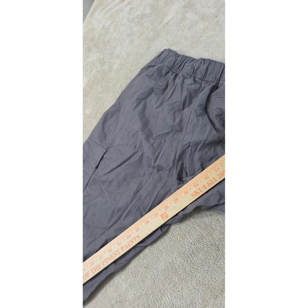 Gymshark Ripstop Cargo Pants Men's Size Small Color Gray Drawstring GOOD